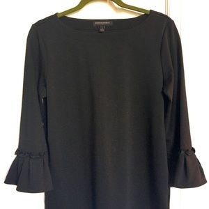 Banana Republic 3/4 sleeve black shirt